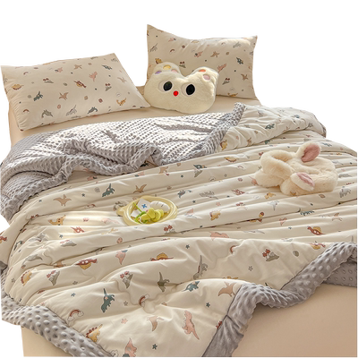 全棉春秋豆豆被子大豆