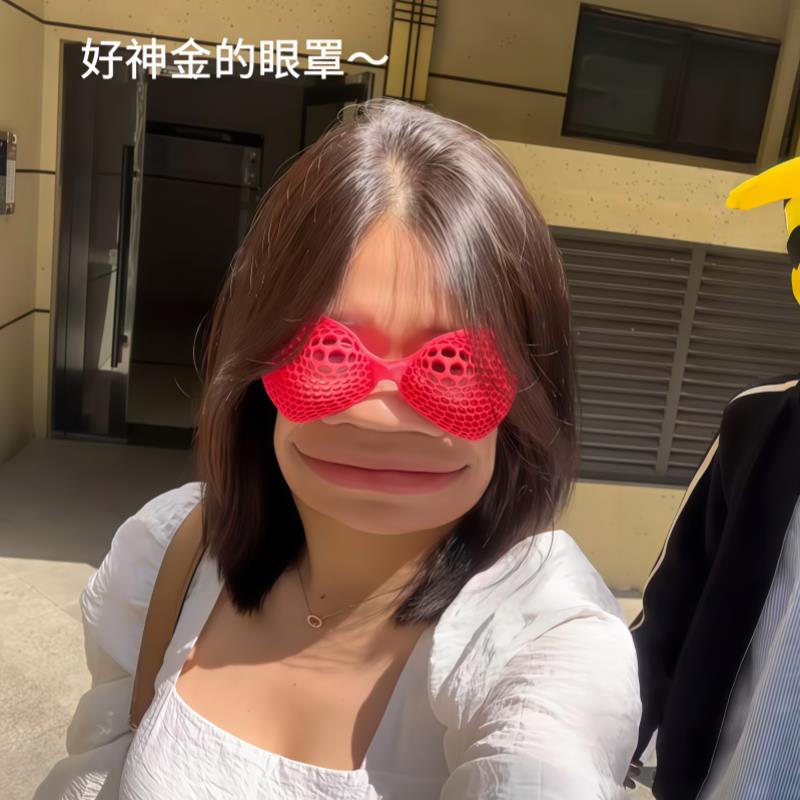 3D打印昆虫复眼镂空眼镜趣味整蛊男女网格遮阳镜汽车用品防晒眼镜