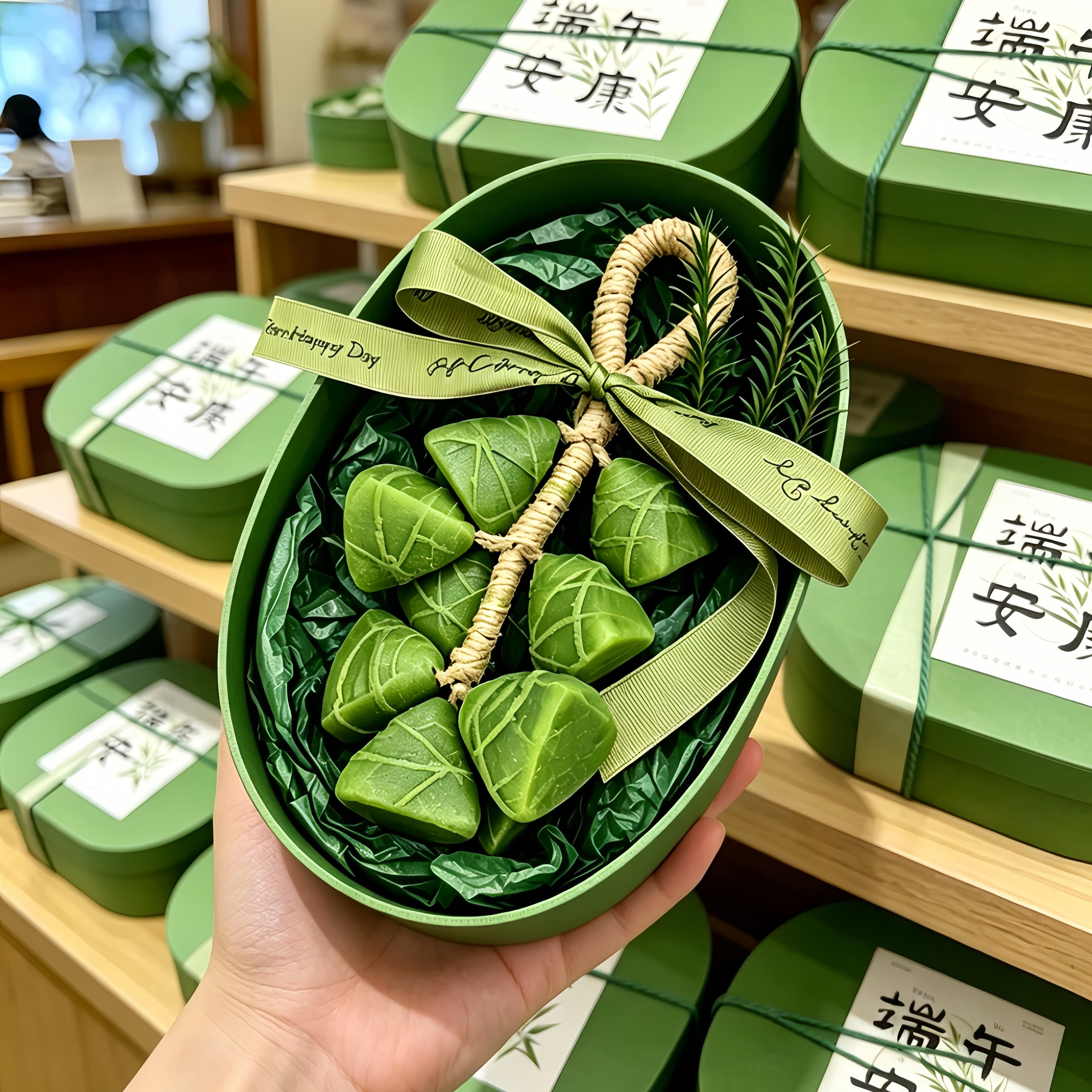 端午节礼品粽子香皂串挂件艾草串香皂香薰车挂件手工皂伴手礼送人