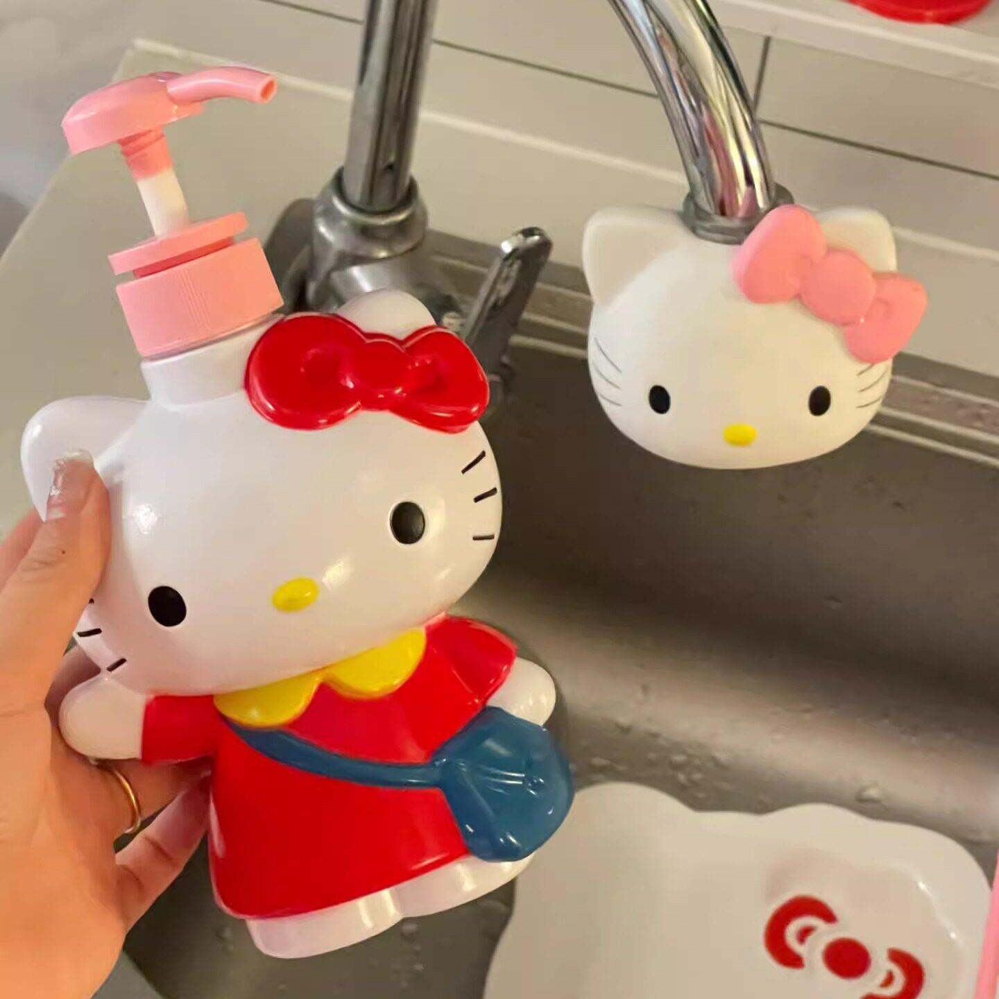hellokitty按压分装瓶洗发水沐浴露洗手液瓶子高颜值乳液器浴室