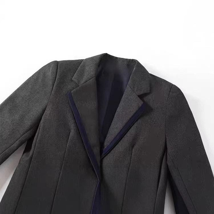 英伦风学院中小学生正装深灰/藏青礼仪服 男女童校园西装校服西服