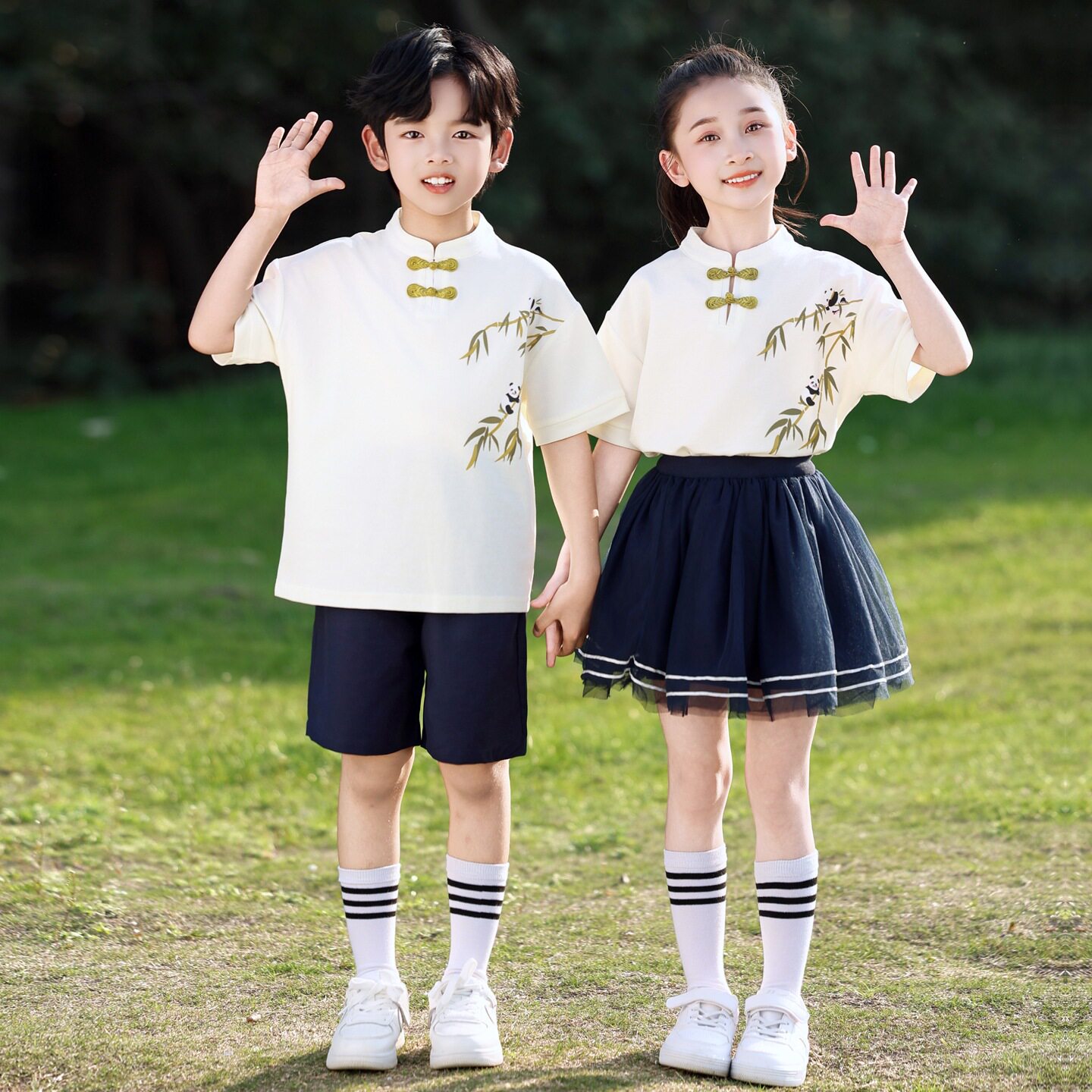61节演出合唱服礼服小学生校服幼儿园园服大班毕业照服夏季班服