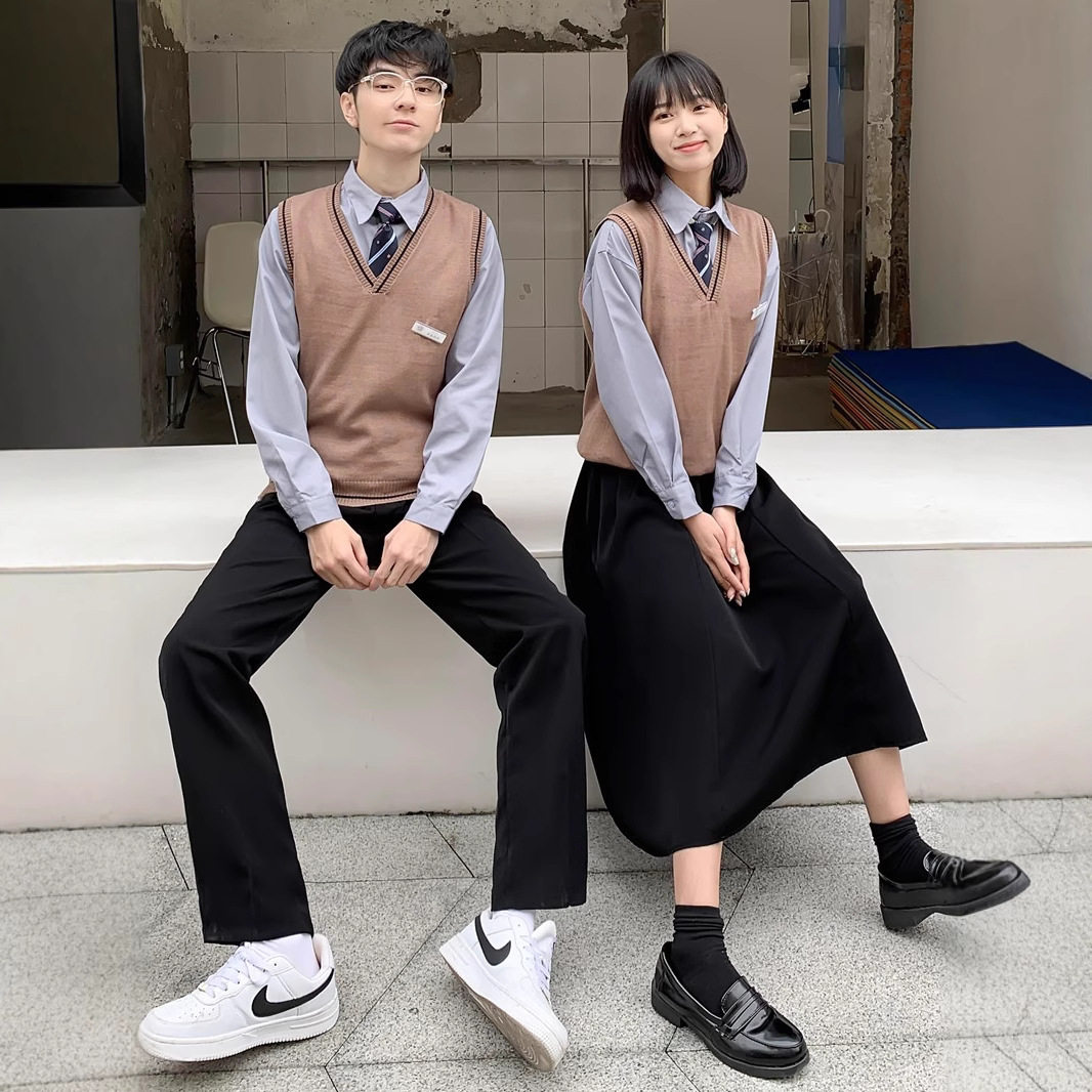 班服秋季套装学生合唱服学院风初高中生运动会开幕式校服演出长裙