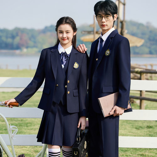 男女同款JK制服职业装英伦风校服演出服装春秋季款学院风西装套装