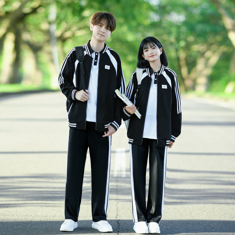 校园班服套装学院风初高中小学生运动会开幕式棒球服校服三件套