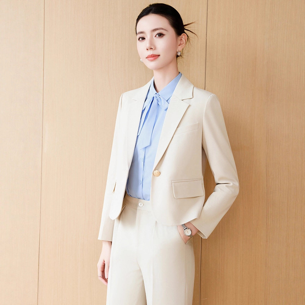 灰色西装马甲套装学校老师年会校服4S销售展会会议展会工作服正装