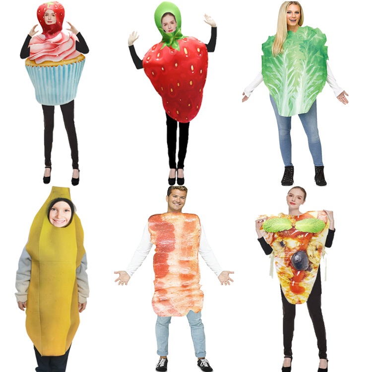 恶搞蔬菜白菜肉香蕉套装 cosplay服装演出服 化装舞会万圣节服装