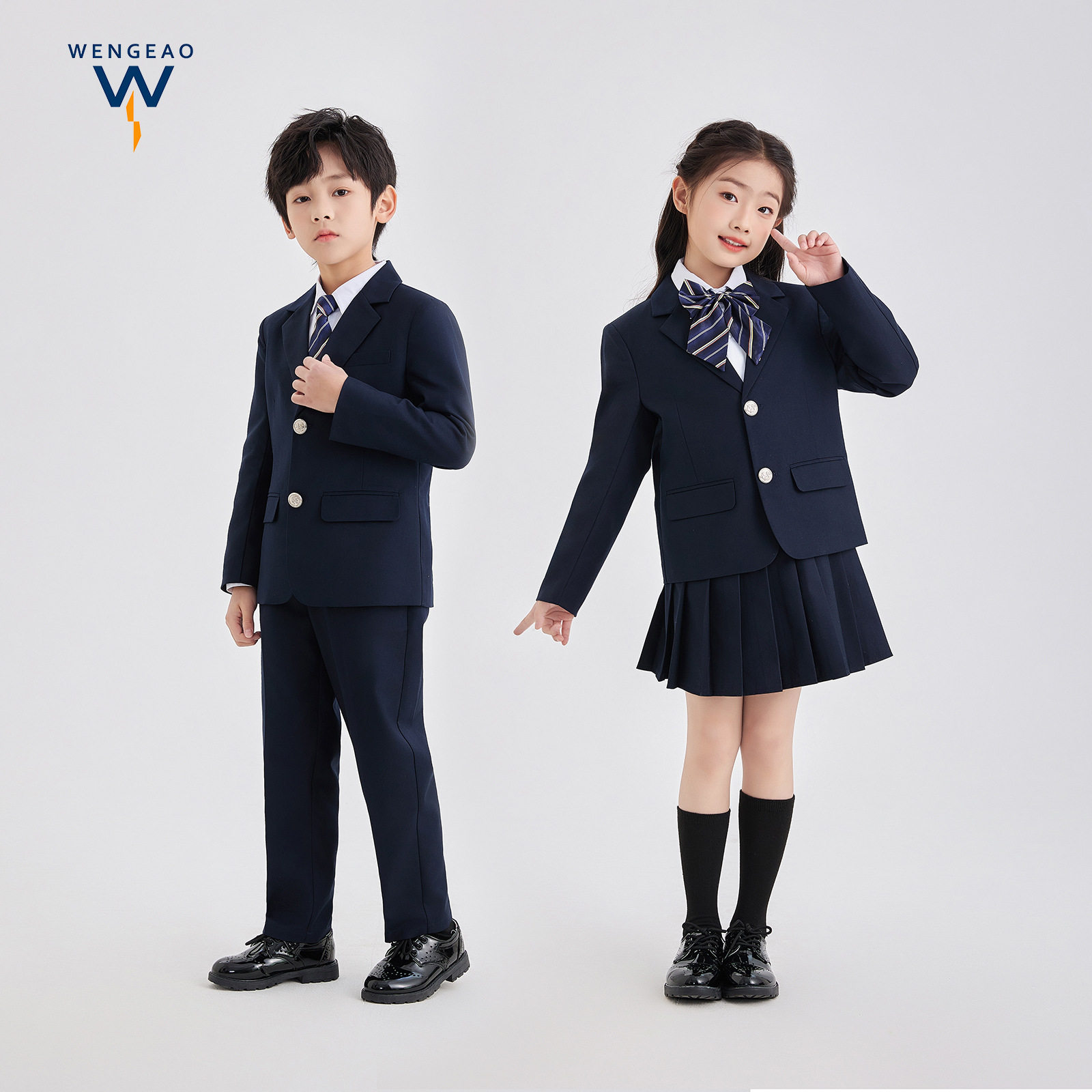男孩学院风礼服西装小学生英伦风校服儿童班服套装幼儿园园服校园