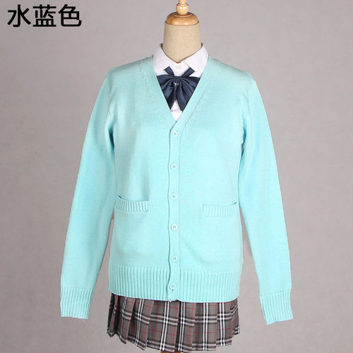川岛开衫源头厂家jk制服毛衣加厚七针 COS 校服棉
