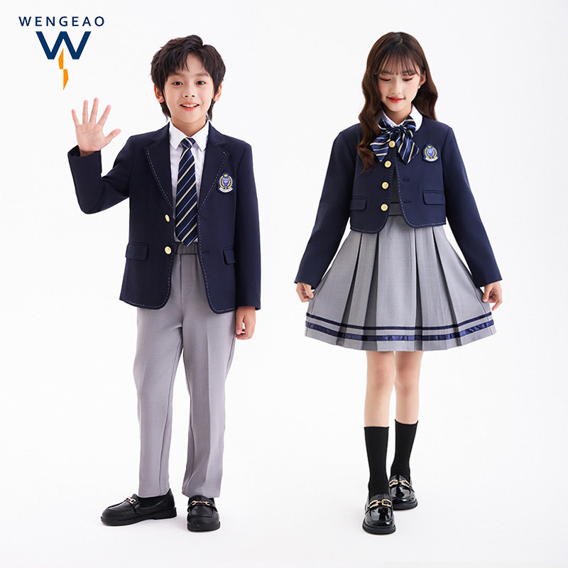 西装外套英伦风园服小学生礼服套装男女童正装制服班服校园风校服