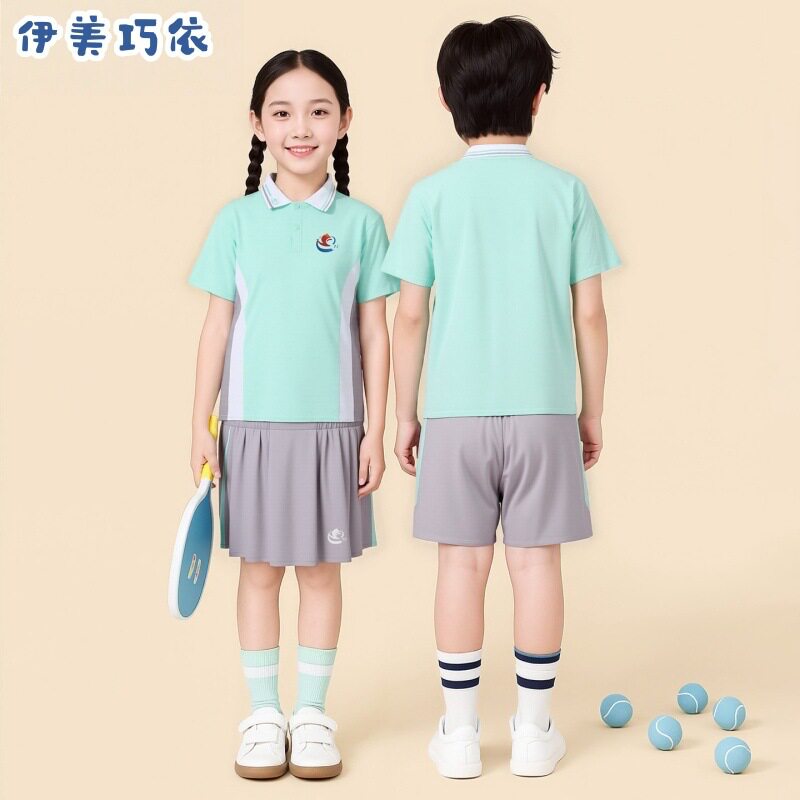 江西宜春中小学学生统一校服夏季套装短袖班服高中套装
