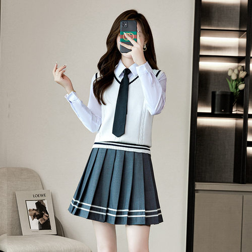 学院风校服JK制服职业西装套装女幼师幼儿园老师教师园服工作服秋