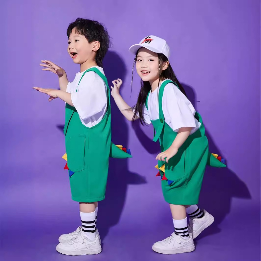 六一幼儿园演出服儿童舞蹈可爱背带裤小学生团体动物表演服装