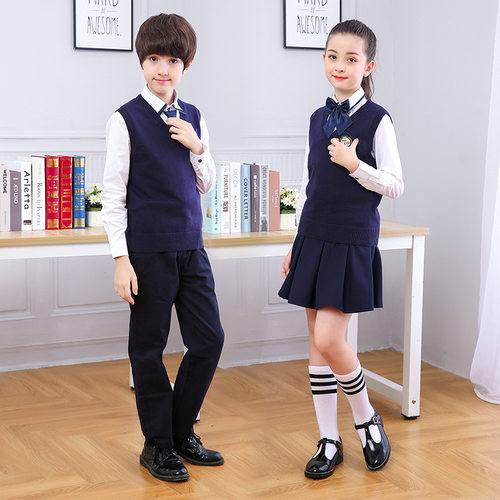 元旦儿童演出服青少年大合唱团诗歌朗诵中小学生校服幼儿园三件套