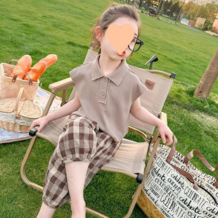 女童夏装短袖套装2025新款儿童装网红炸街韩范衣服宝宝夏季