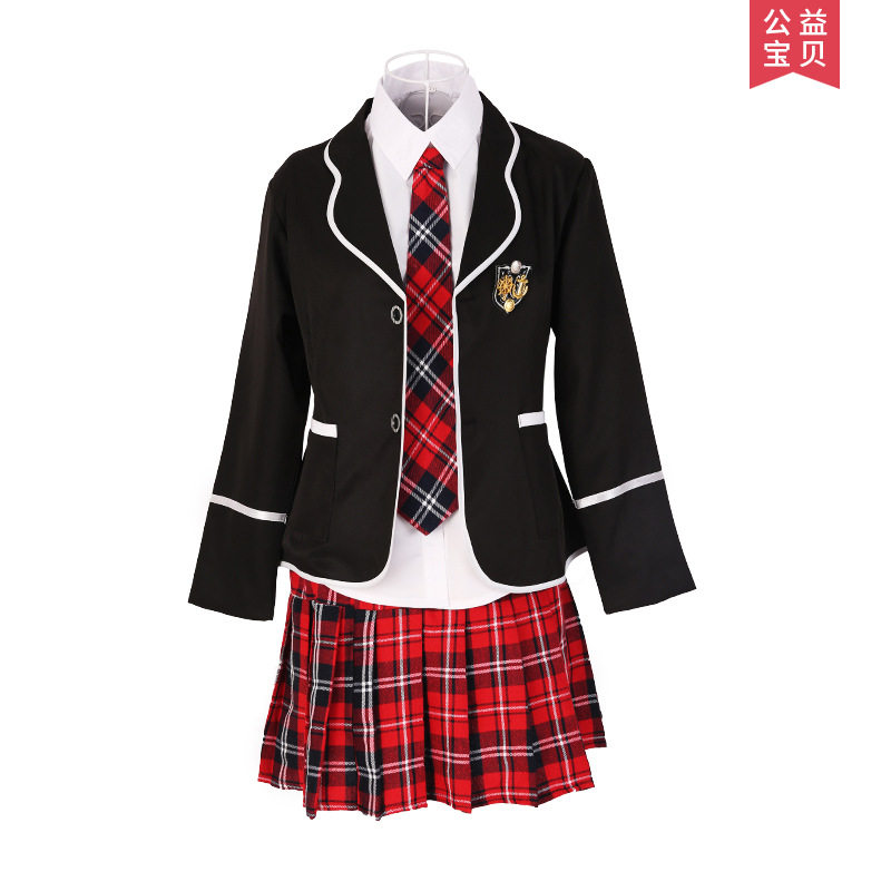 儿童英伦学院风日韩版长袖校服JK制服初高中学生男女款春秋装套装