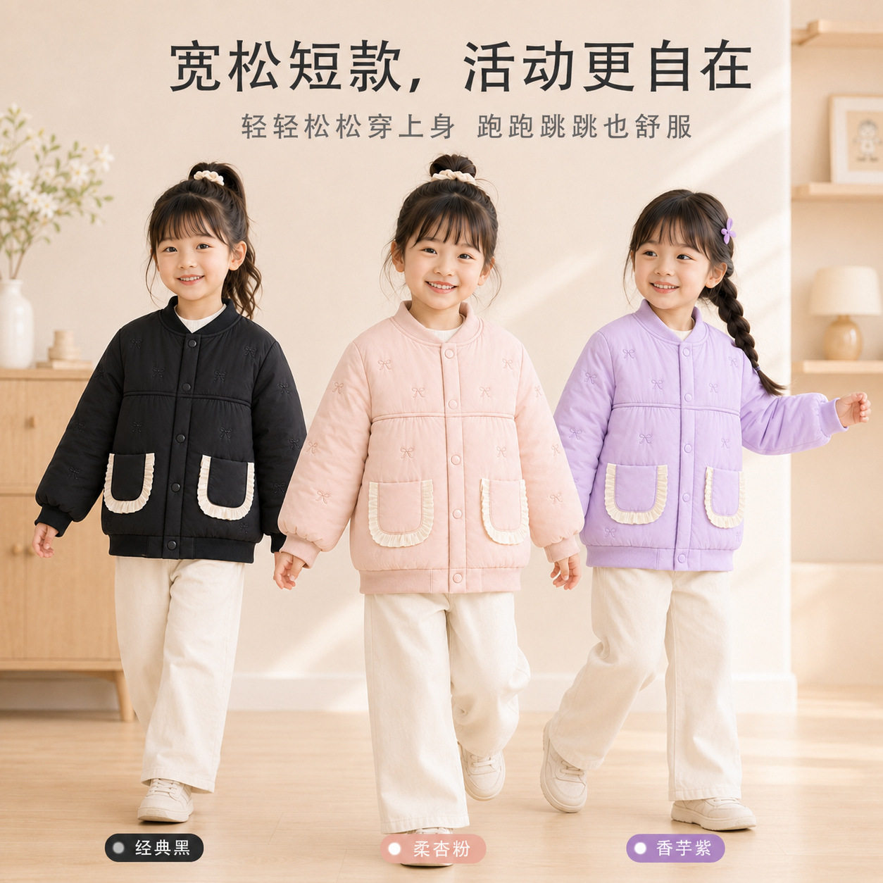 校服神器羽绒棉儿童秋冬棉袄内穿保暖棉衣男女童外穿小学生内胆潮