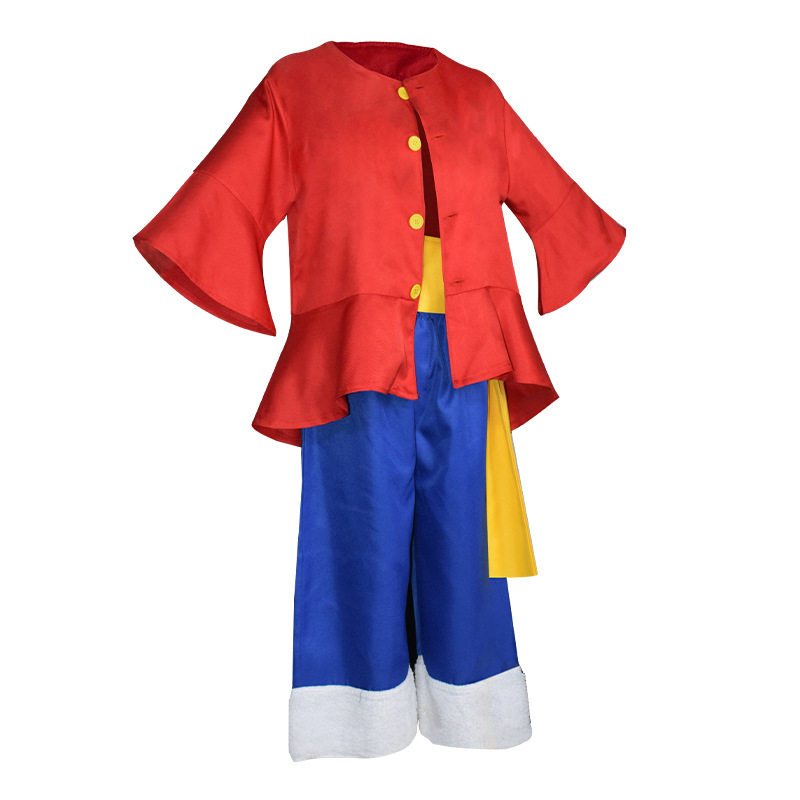 路飞cos服海贼王衣服两年后二代cosplay衣服草帽鞋子万圣节服装