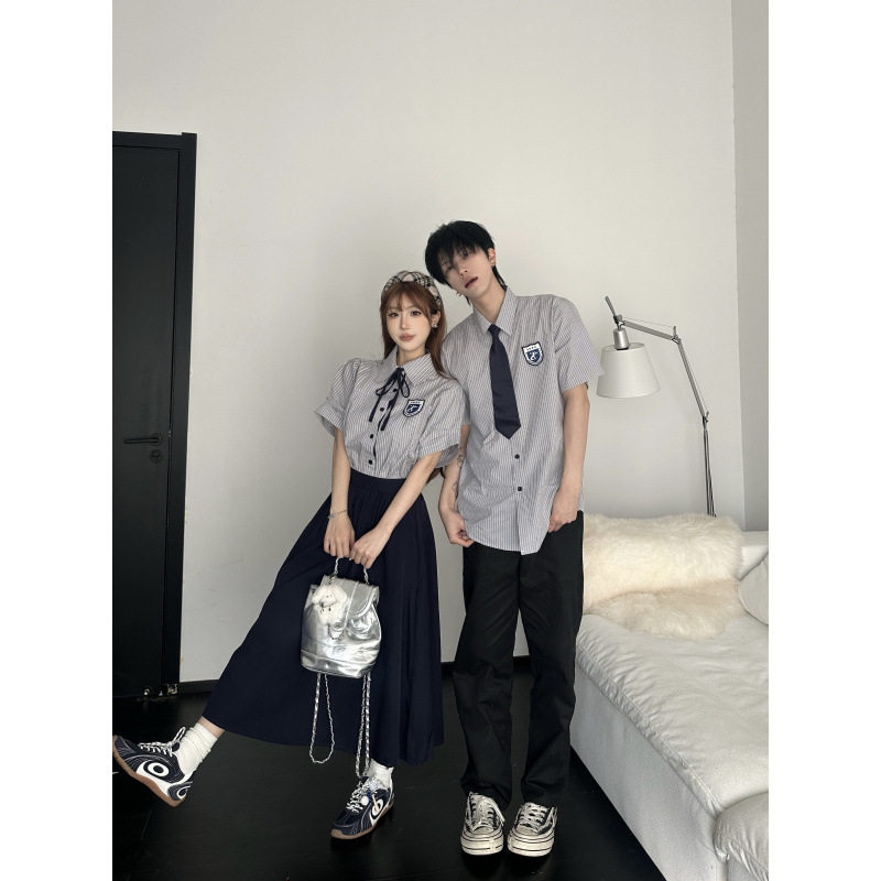 小中大学生校服制服表演服毕业照服衬衫套装班服2026