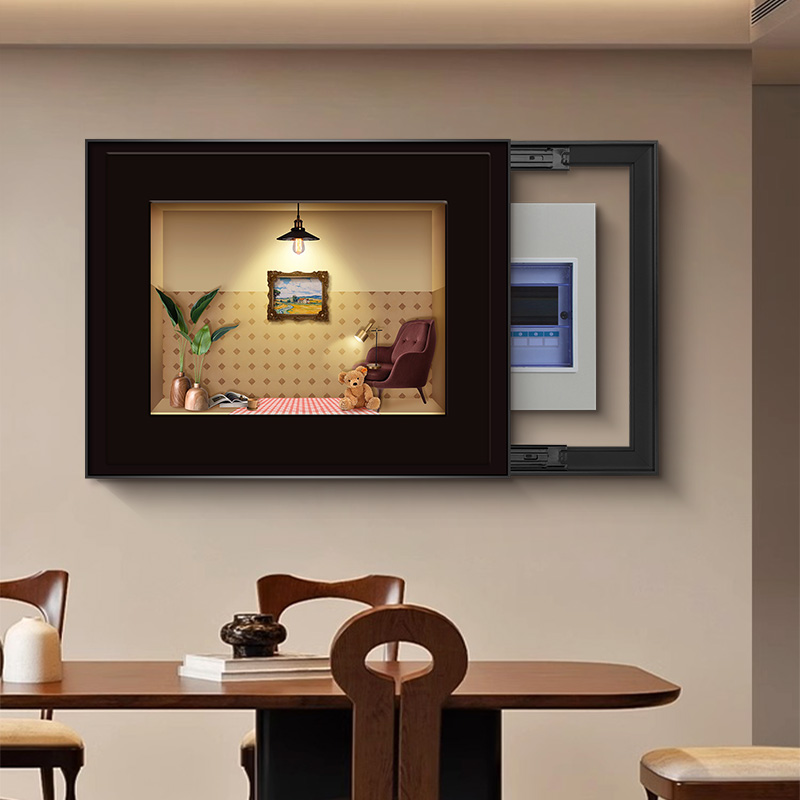 电表箱装饰画家用弱电箱免打孔电盒子遮挡挂画配电箱总闸开关遮丑