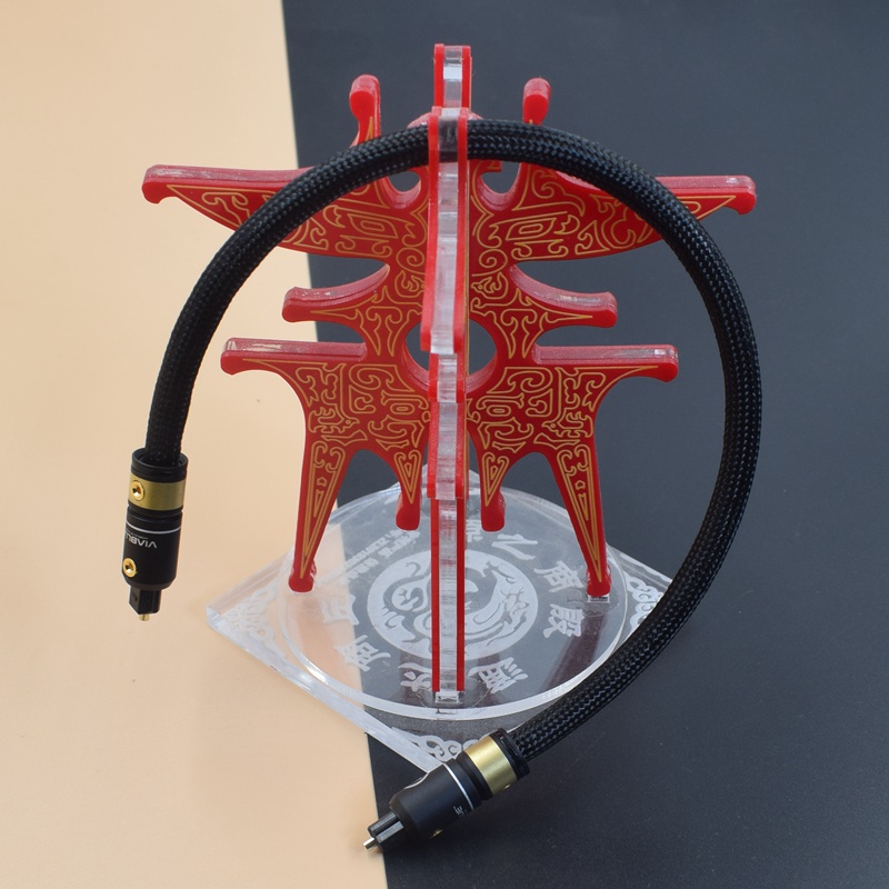 HIFI发烧级玻璃光纤音频线艾利和3.5mm圆头SPDIF数字输出机顶盒音箱方头对方口5.1声道家用功放回音壁音响线