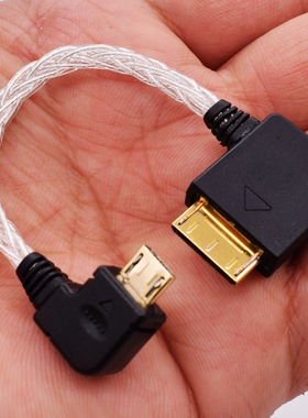 walkman适用索尼SONY播放器WMPort转micro DOCK线Mojo hugo pha3解码器WMC-NWH10 DOCK转USB解码线耳放音频线