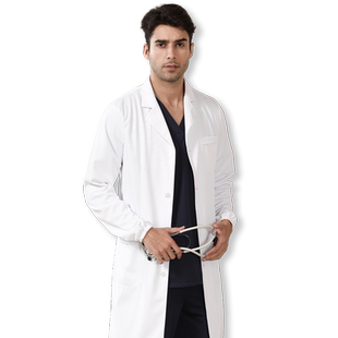 菱泉白大褂医生服长袖男加厚抗皱口腔牙科美容院诊所医生工作服