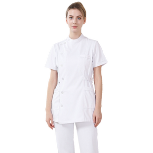 凉感弹力护士服分体套装短袖女医院口腔牙科诊所护士工作服防透光