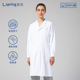 菱泉纯棉白大褂长袖 工作服女男医生护士加厚医师服白全棉定制大码
