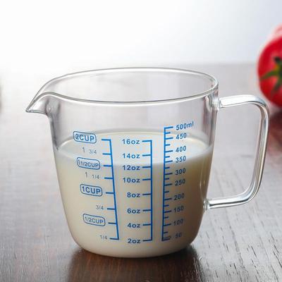 glass Measuring Cup Clear Scale Show Transparent Mug量杯烘焙
