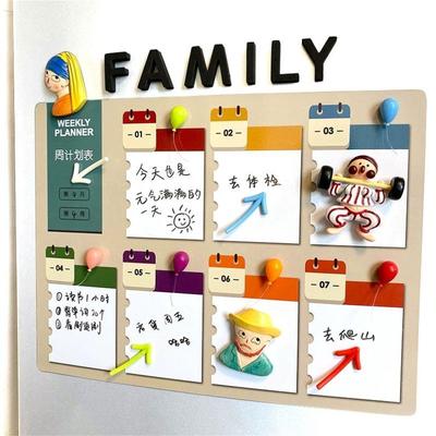 Magnetic calendar schedule white board Refrigerator tape