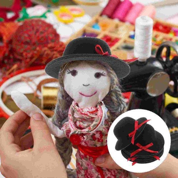 6 Pcs Mini Top Hat Tiny for Decor Delicate Hats Craft