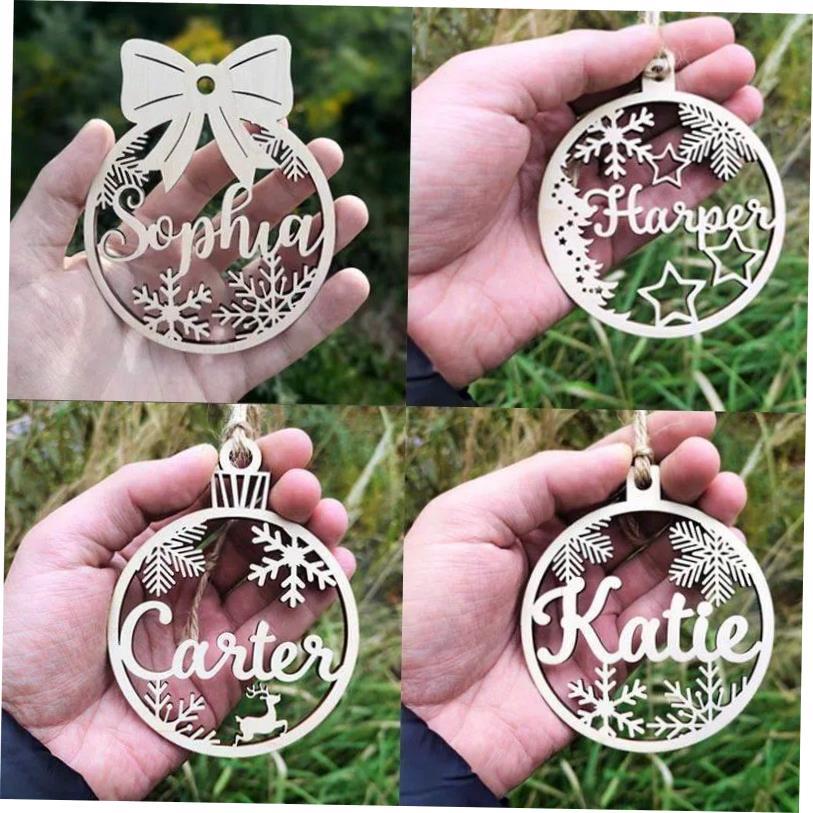 Christmas Different Names Tree Hanging Ornament Personalized
