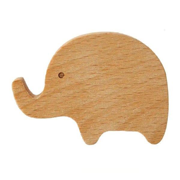 Wooden Wall Hook Elephant Shape Coat Hook Wall Mounted
