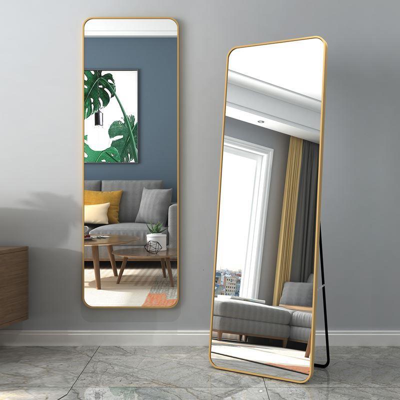 metal frame rack full-body mirror wall mirrow Bedroom mirror