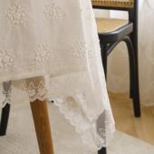 立体绣花桌布镂空花边餐桌布茶几台布野餐布tablecloth
