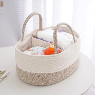 Mommy Storage Bag Cotton Baby Diaper Basket Essentials Caddy
