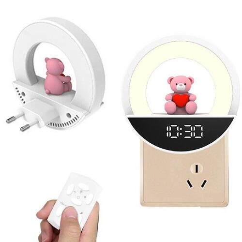 LED Bear Night Light Dimmable Wall Light 3 Light Colors