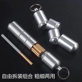 Waterproof Cigarete Case Silver Aluminum Alloy Cigarette