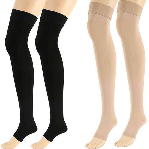 Compression Stockings Open Toe Knee Socks Varicose Ve Treat