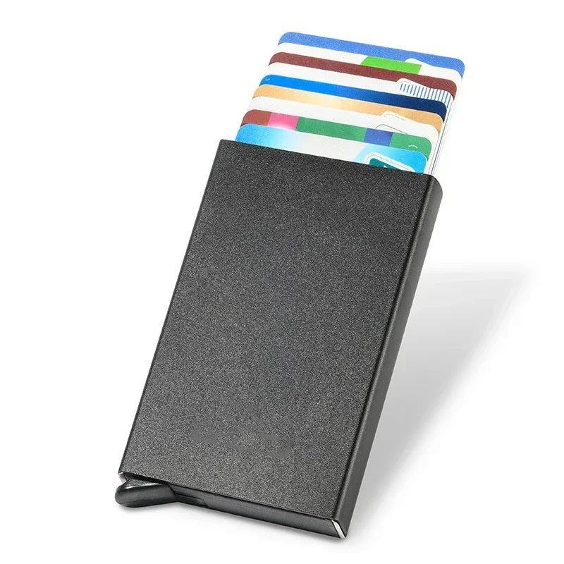 Men ID Credit Bank Card Holder Wallet Anti Rfid Smart Anti R