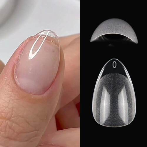 120pcs XXS Extra Short Almond Coffin Nail Tips Half Matte Pr