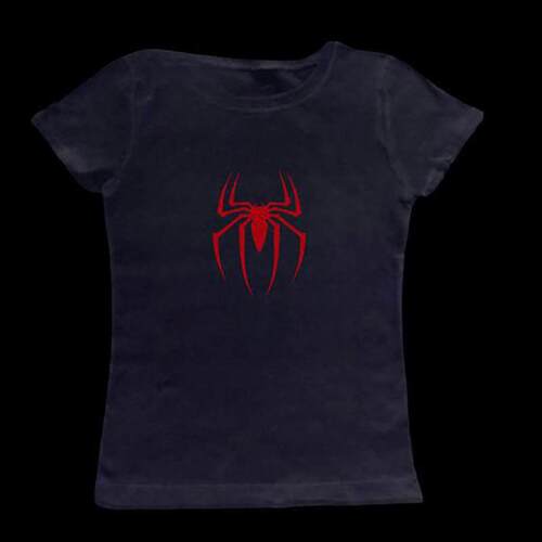 Y2k Crop Top Summer Gothic Slim Vintage Graphic Baby Tee em