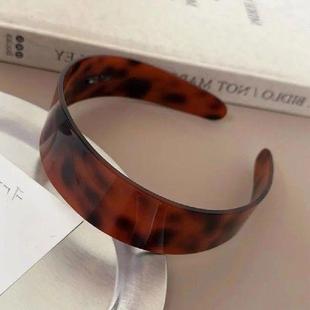 Retro Leopard Hairband Acetate Non-slip Headband Headwear