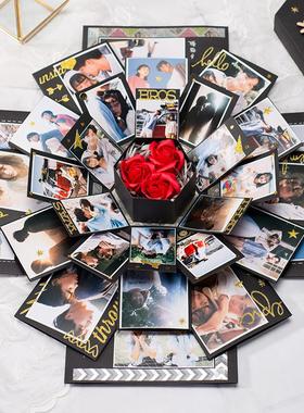 Photo Album Box DIY Scrapbook Lovely Surprise Explosion Coup