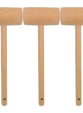 3 Pcs Wooden Meat Tenderizer Kitchen Mallet Loose Hammer