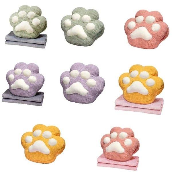 Cats Paws Pillow Quilts Double-Use Pillow Folding Air