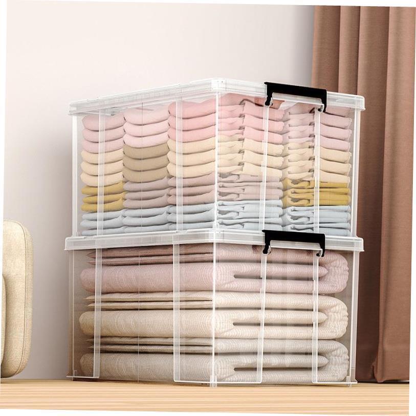 Storage box plastic box transparent dormitory organize boxes