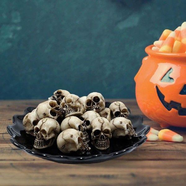20Pcs Mini Skull Model Collectable Halloween Gothic Skull