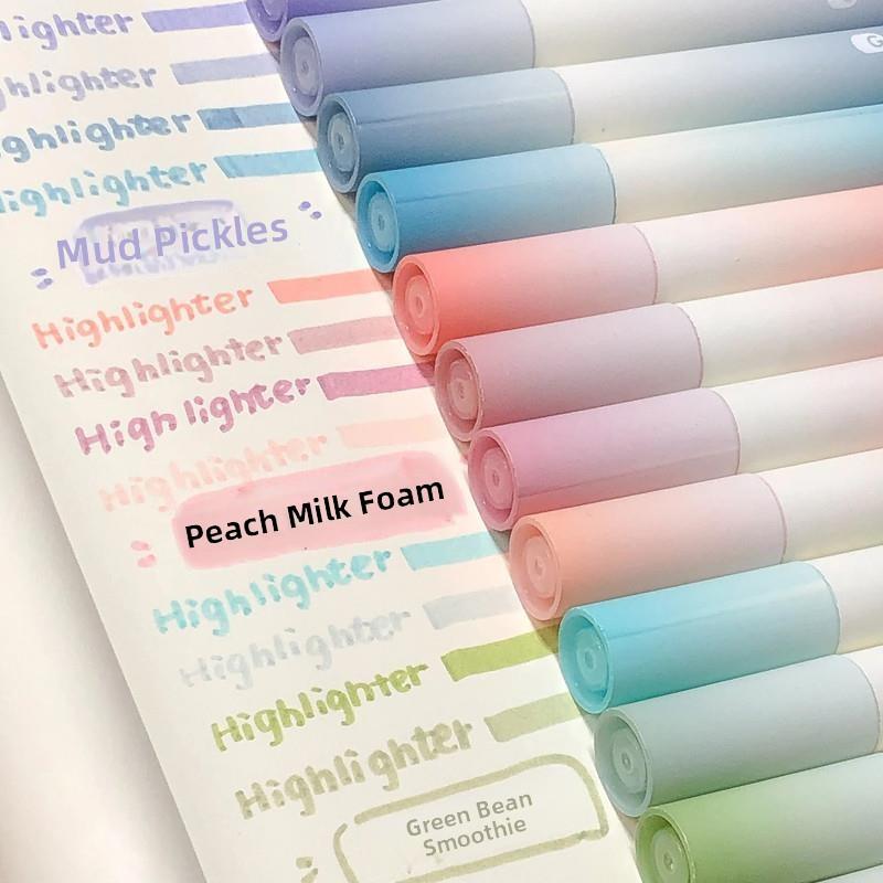 Color highlighter a set of 10 color marker pens荧光记号笔